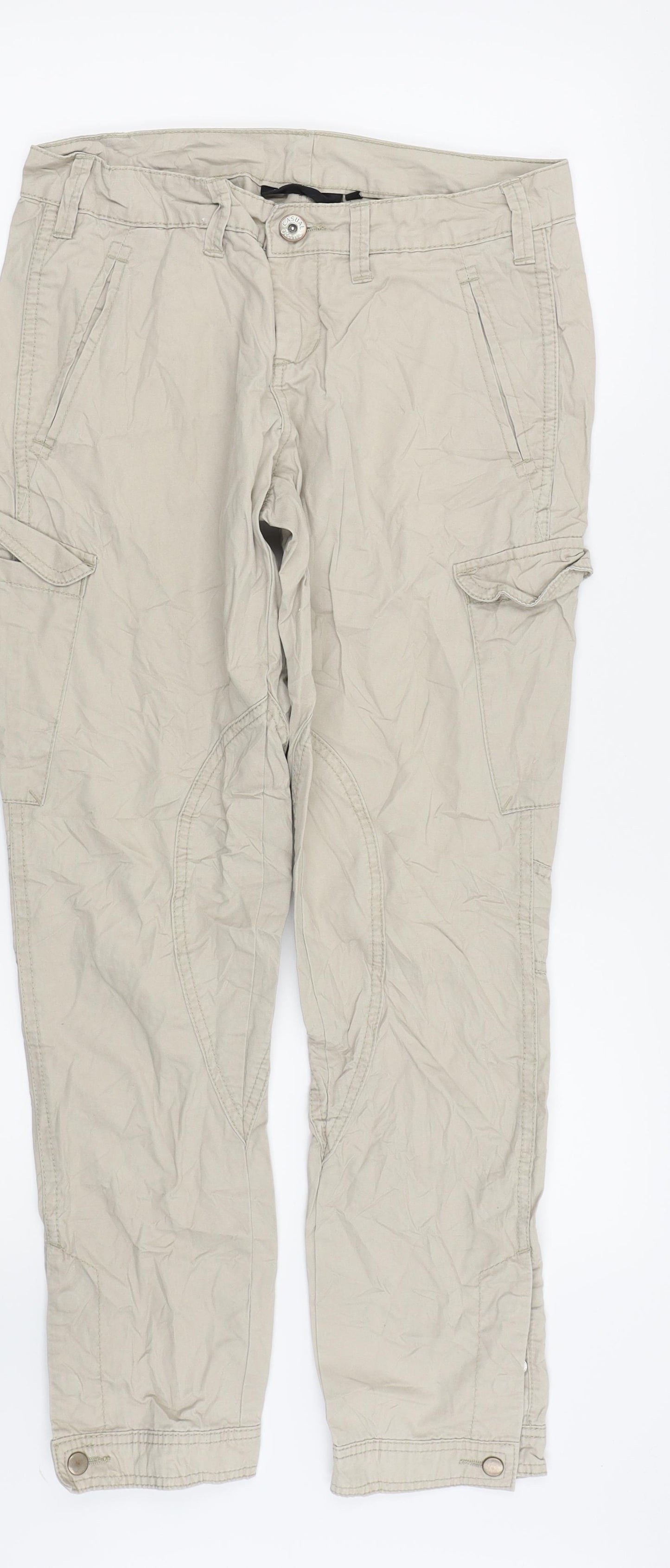Kappahl Womens Beige   Trousers  Size 8 L27 in