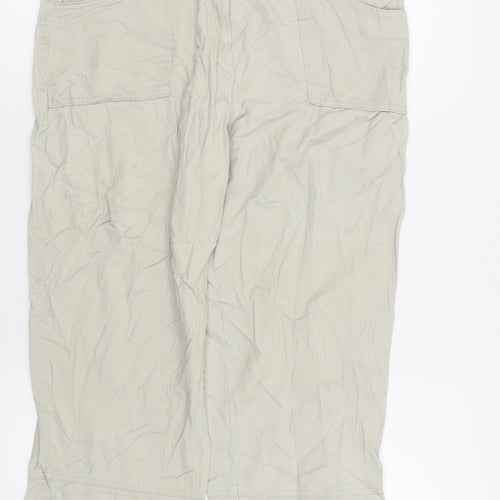 Fabo Womens Beige   Capri Trousers Size 14 L20.5 in