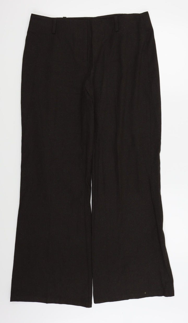 Per Una Womens Brown Trousers Size 14 L29 in