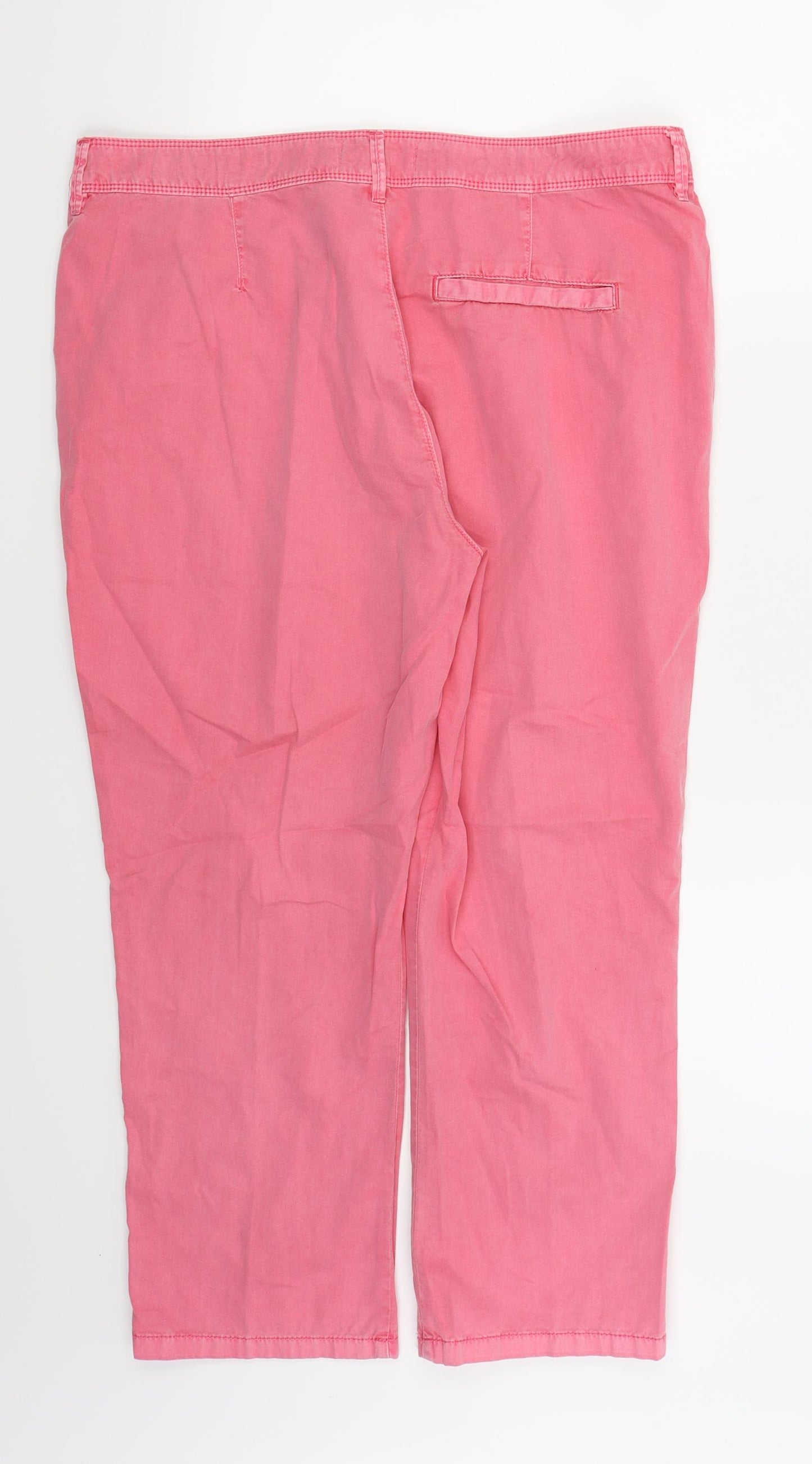 F&F Womens Pink   Capri Trousers Size 14 L23 in