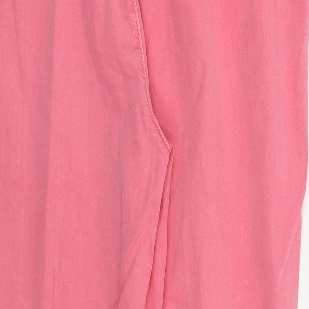 F&F Womens Pink   Capri Trousers Size 14 L23 in