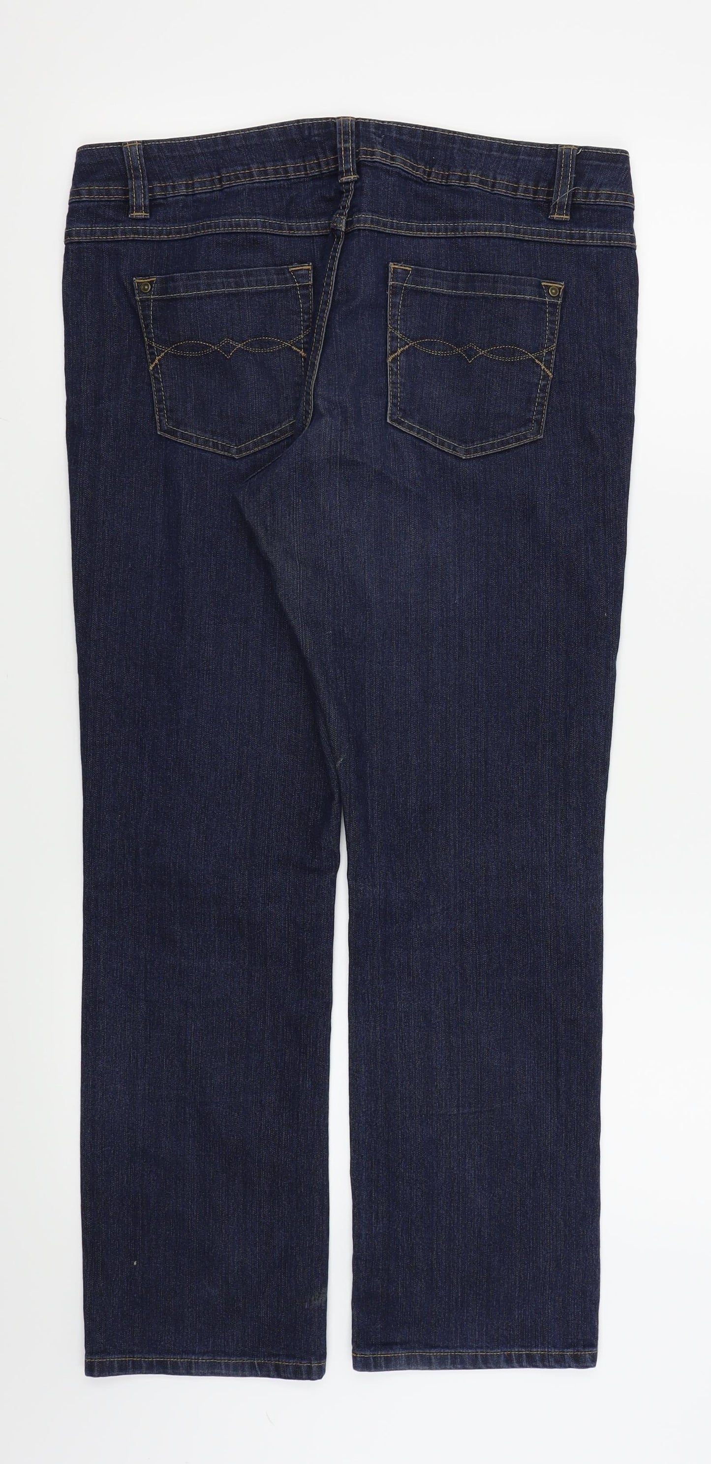 Asda George Womens Blue   Straight Jeans Size 14 L27 in