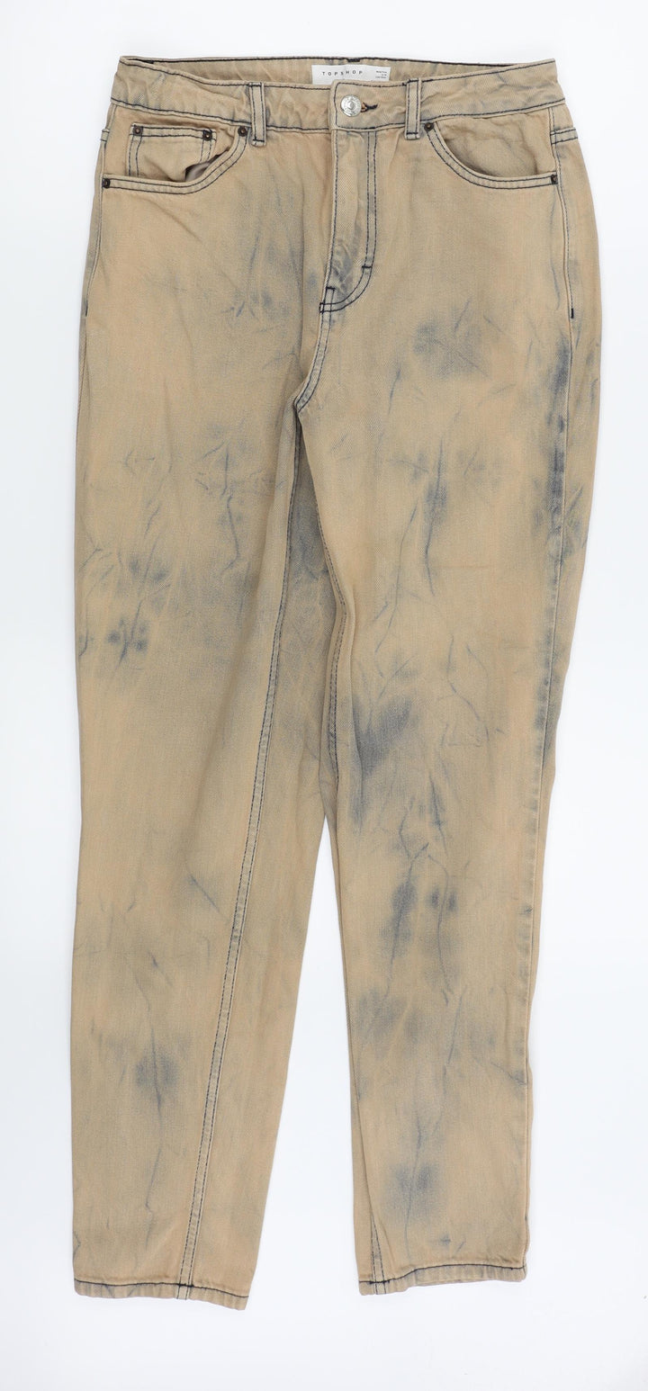 Topshop Womens Orange Mom Jeans Size 28 L32 in