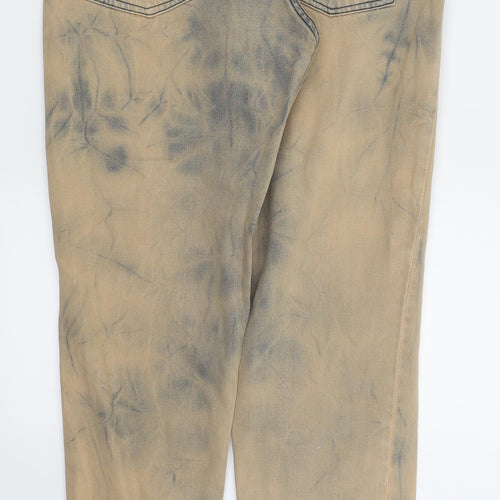 Topshop Womens Orange   Mom Jeans Size 28 L32 in