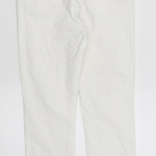 Papaya Womens White   Cropped Jeans Size 10 L20 in