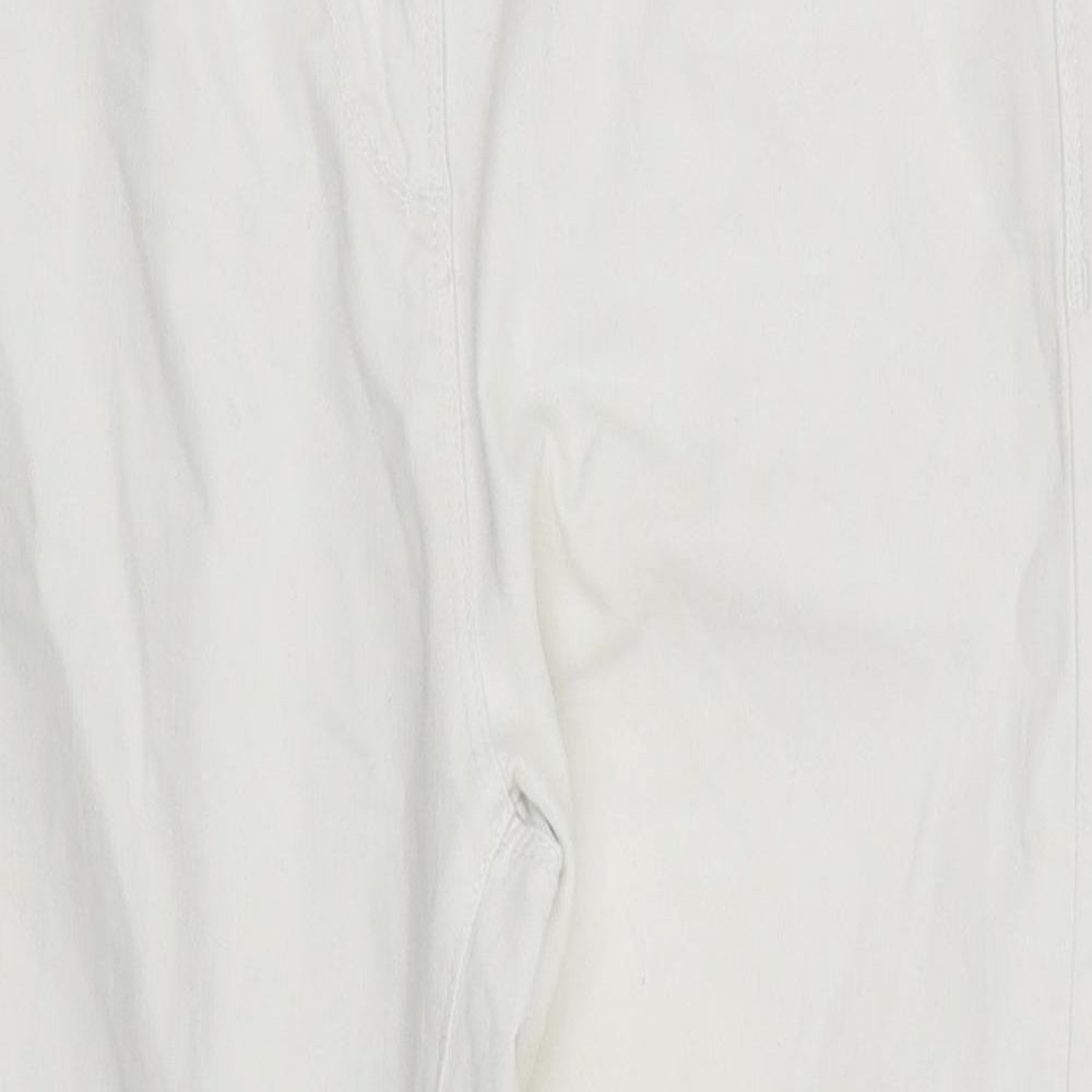 Papaya Womens White   Cropped Jeans Size 10 L20 in