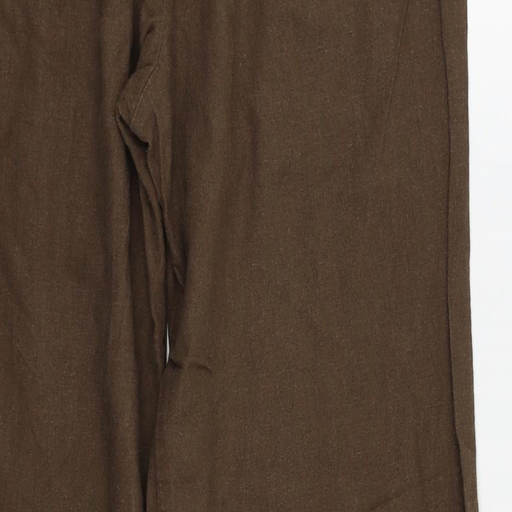Dorothy Perkins Womens Brown Houndstooth  Trousers  Size 12 L25 in
