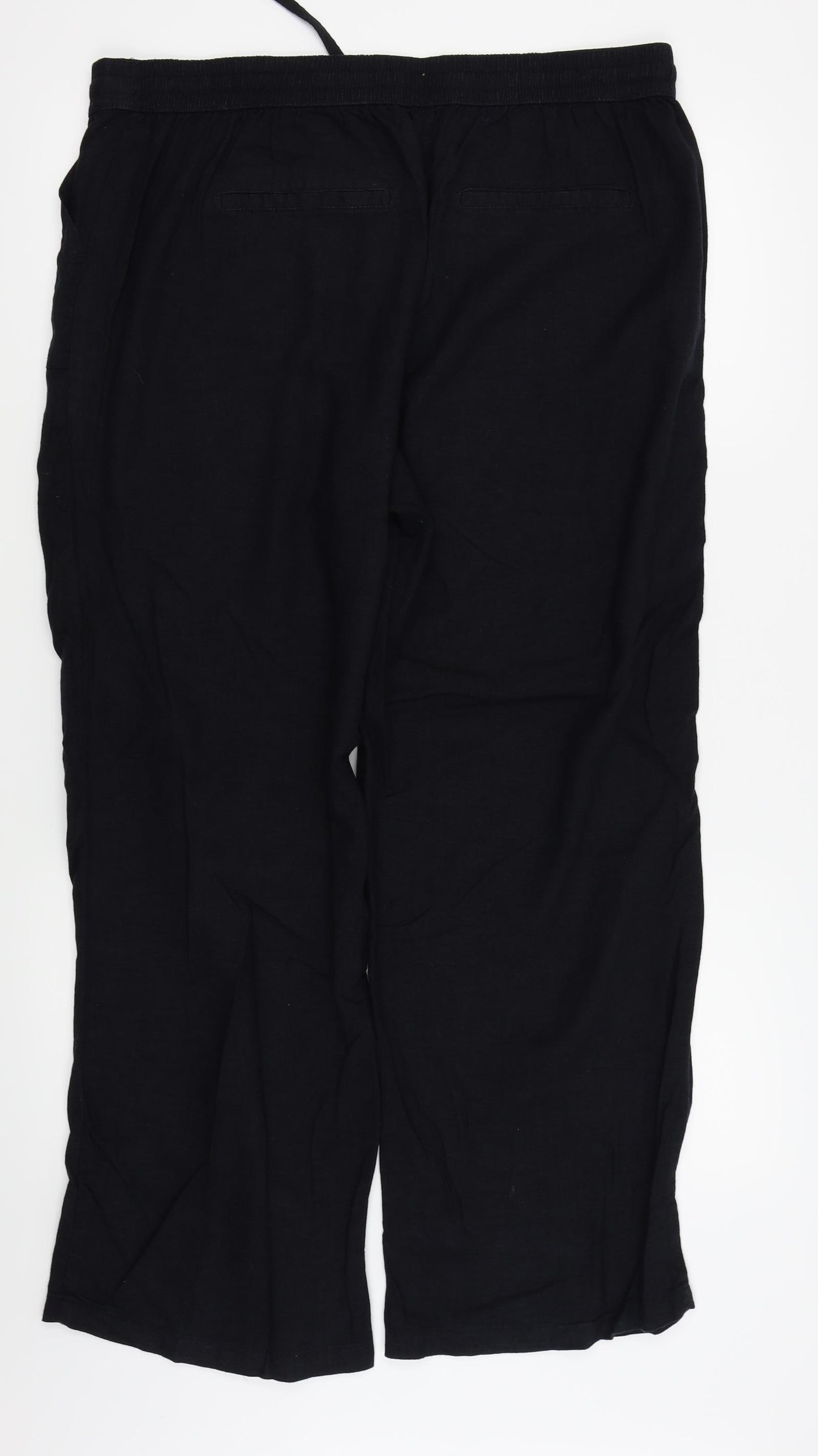 Asda George Womens Black   Trousers  Size 16 L26 in