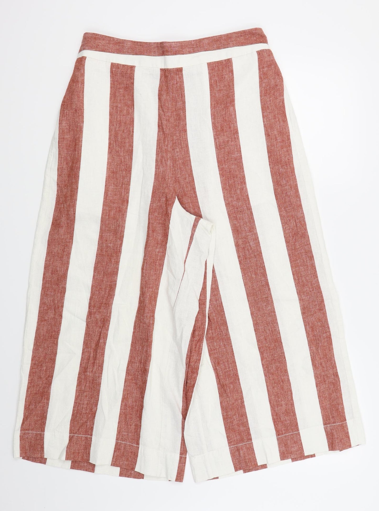 Madewell Womens Multicoloured Striped  Capri Trousers Size L