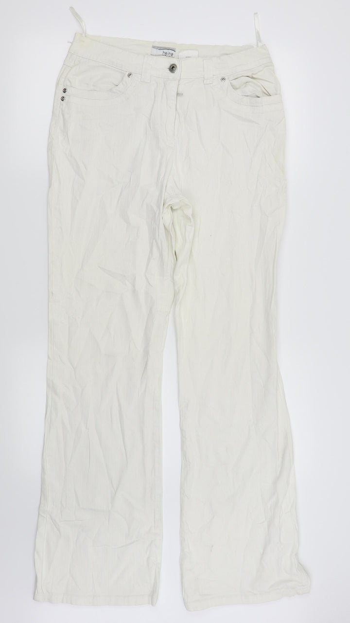 HEINE Womens Silver Straight Jeans Size 28 L30 in