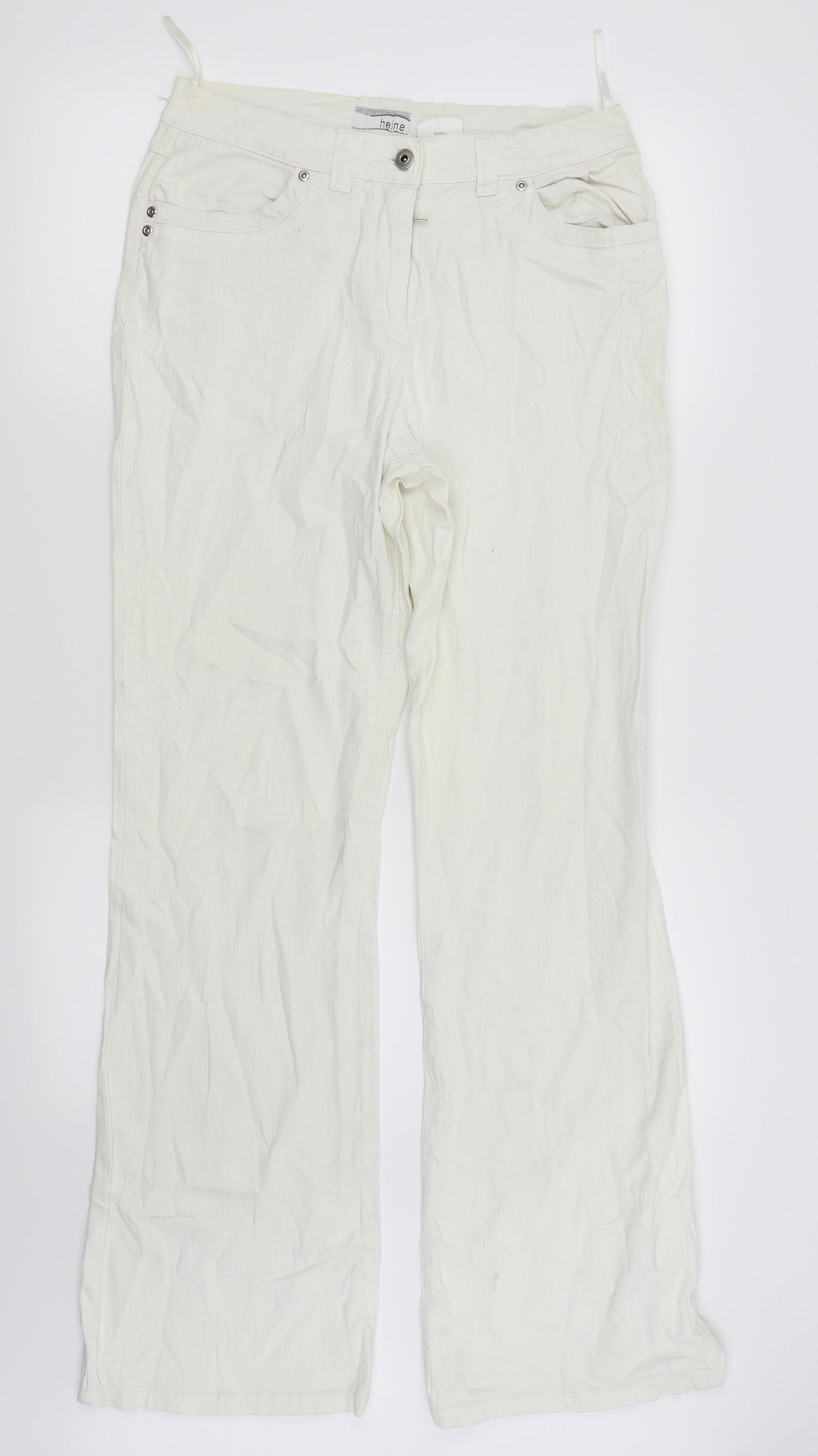 HEINE Womens Silver   Straight Jeans Size 28 L30 in