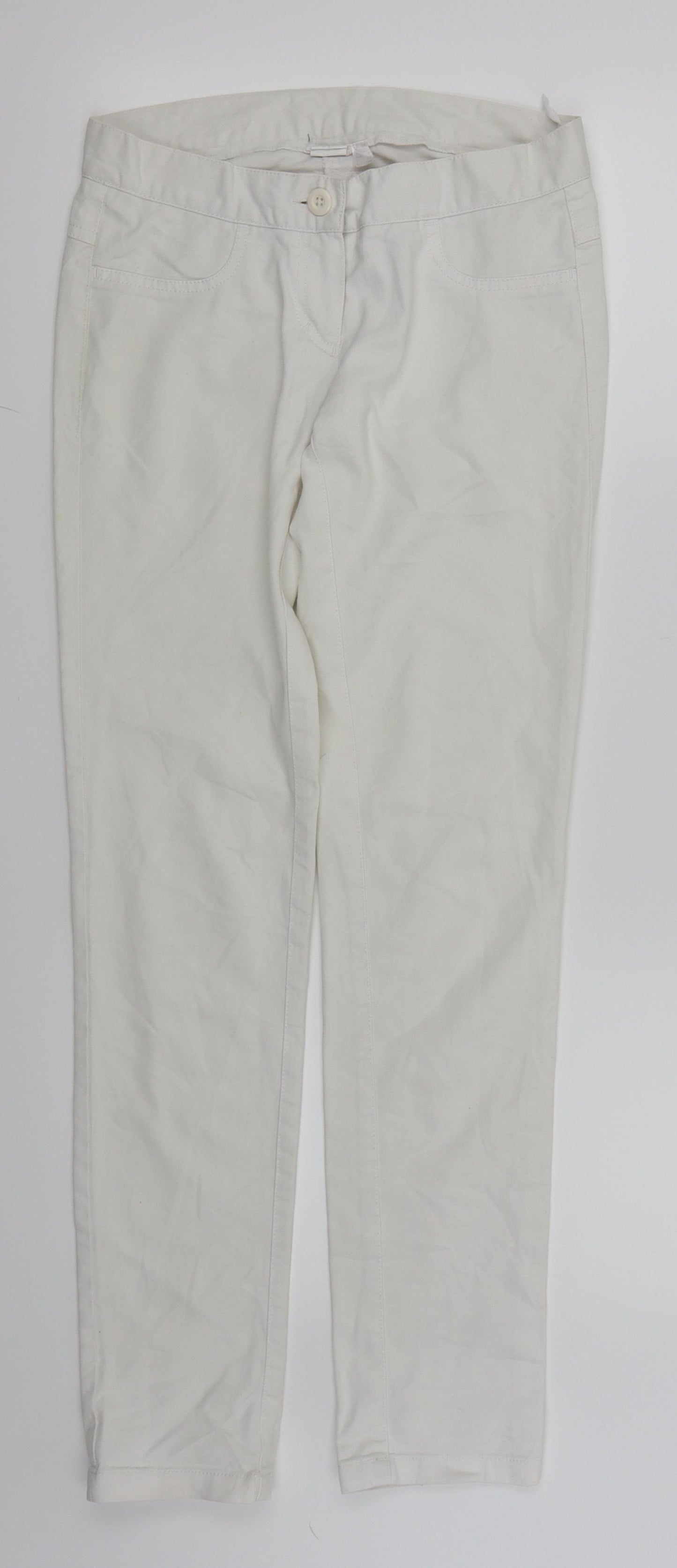 7 Days Womens White   Skinny Jeans Size 6 L29 in