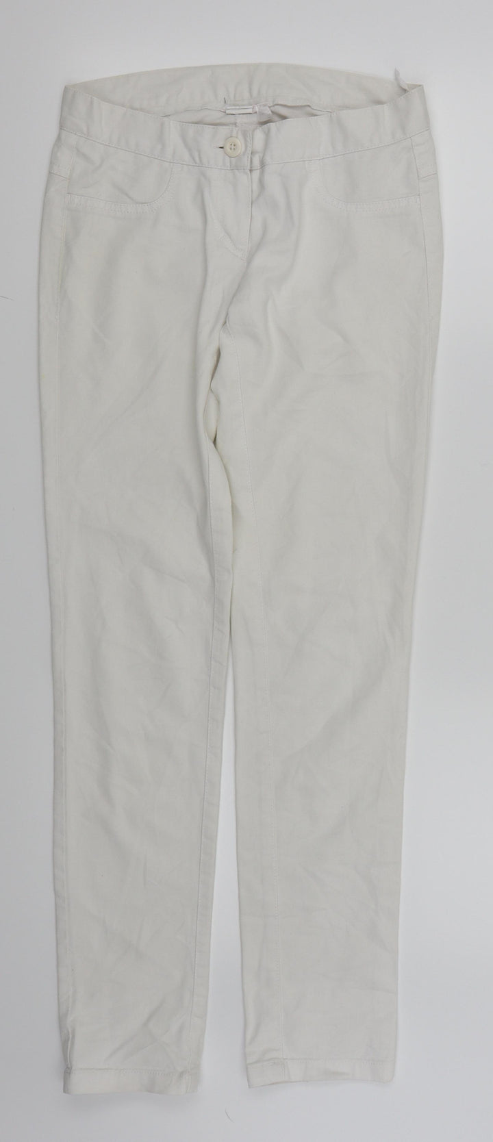 7 Days Womens White Skinny Jeans Size 6 L29 in