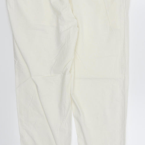 Stile Benetton Womens White   Trousers  Size 12 L26 in