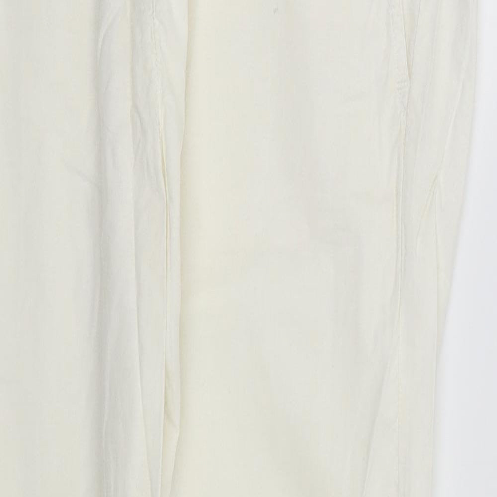 Stile Benetton Womens White   Trousers  Size 12 L26 in