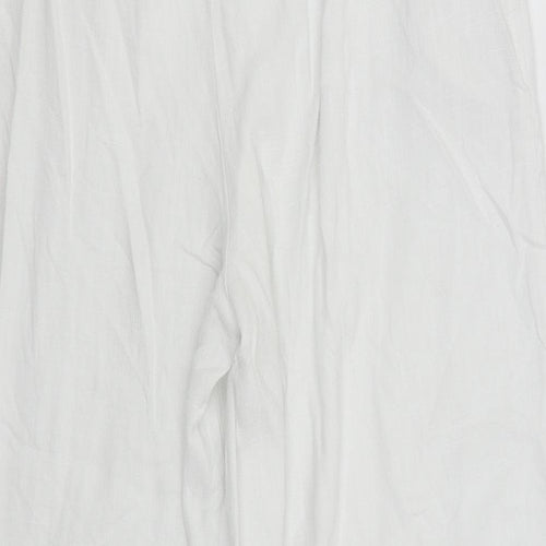 New Look Womens White   Trousers  Size 14 L24 in