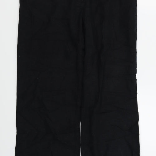 M&S Womens Black   Trousers  Size 14 L27 in