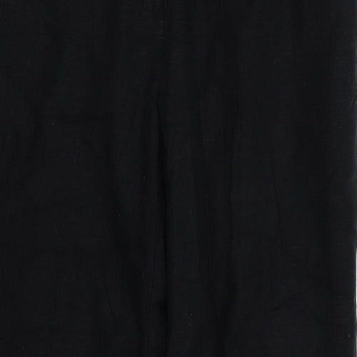 M&S Womens Black   Trousers  Size 14 L27 in
