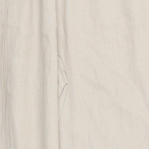 Dorothy Perkins Womens Beige   Trousers  Size 12 L30 in