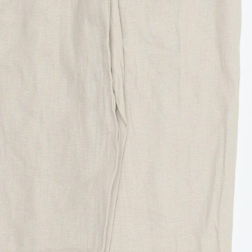 Dorothy Perkins Womens Beige   Trousers  Size 12 L30 in