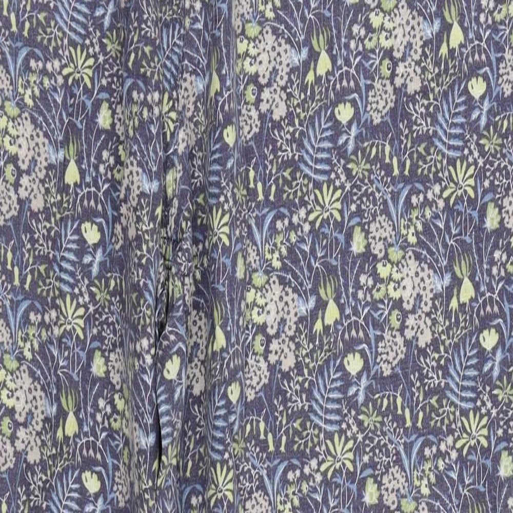 NEXT Womens Blue Floral  Chino Trousers Size 16 L28 in