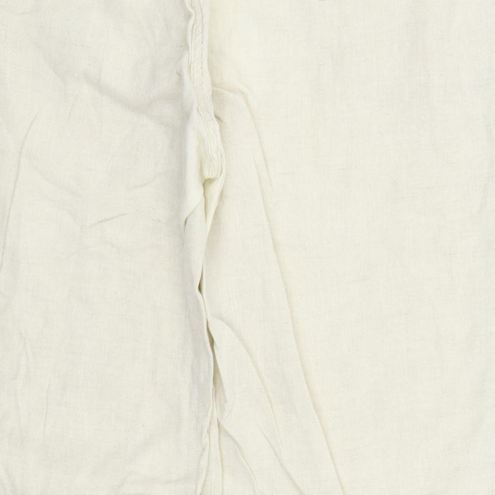 M&S Womens Beige   Trousers  Size 16 L24 in