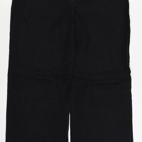 M&S Womens Black   Trousers  Size 14 L29 in
