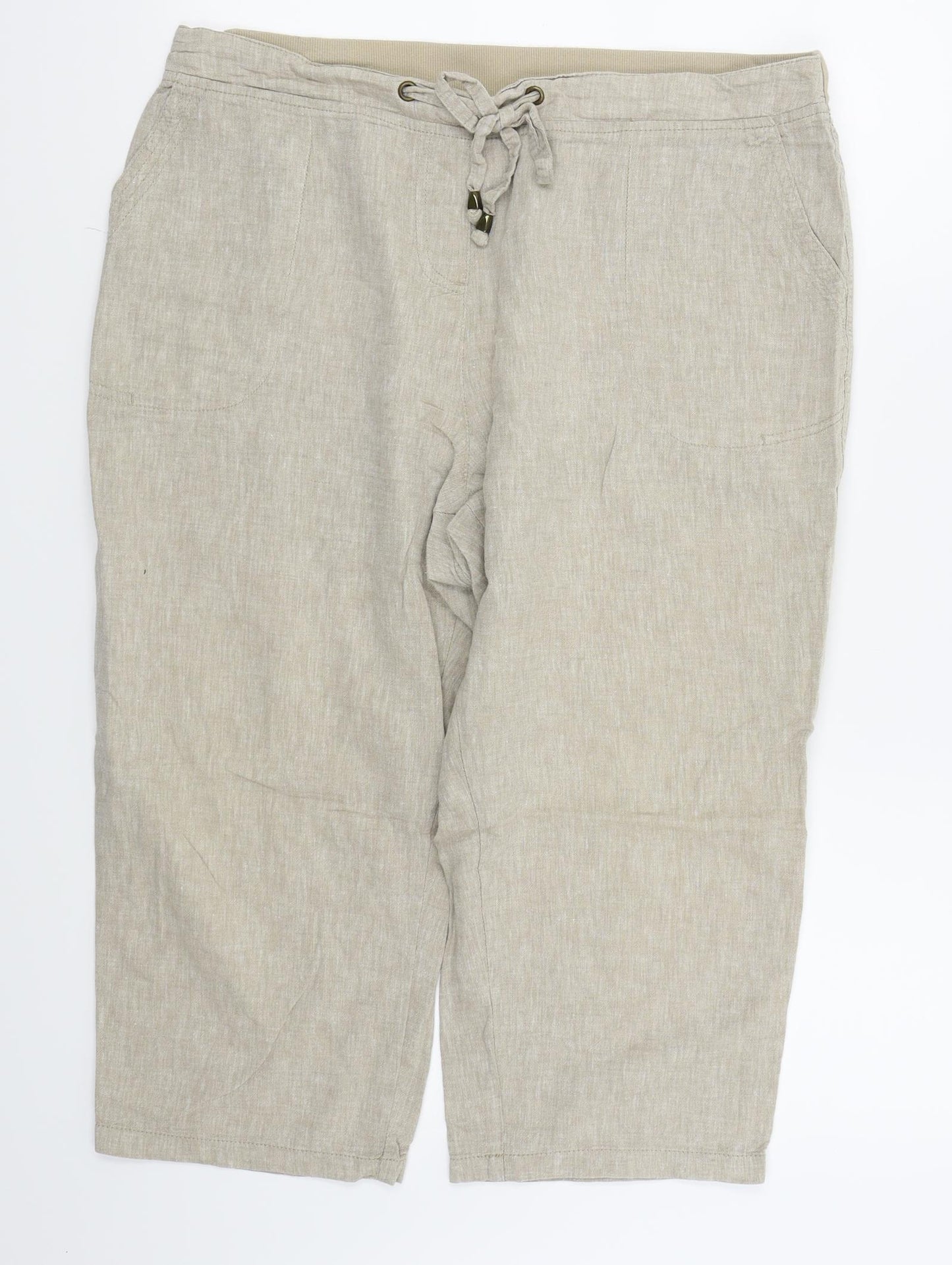 BM casual Womens Beige   Capri Trousers Size 16