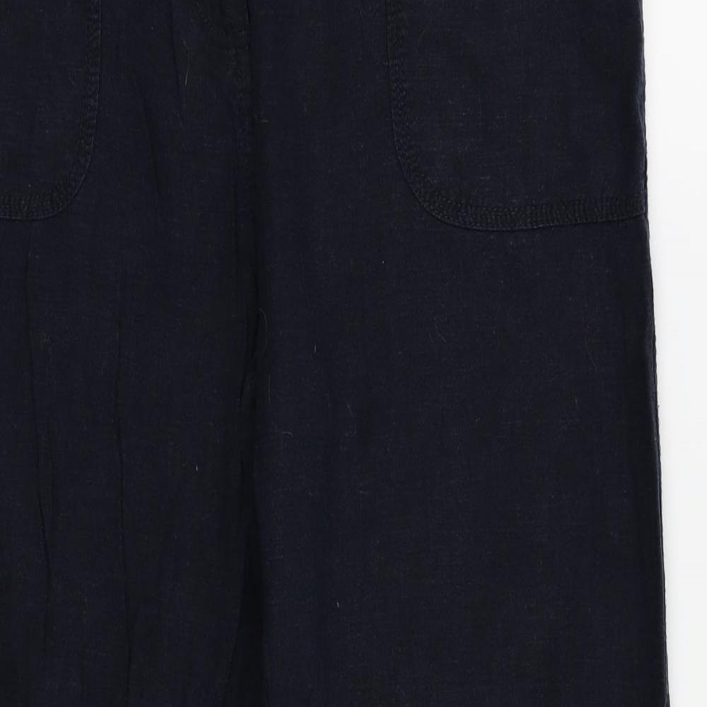 M&S Womens Black   Trousers  Size 14 L26 in