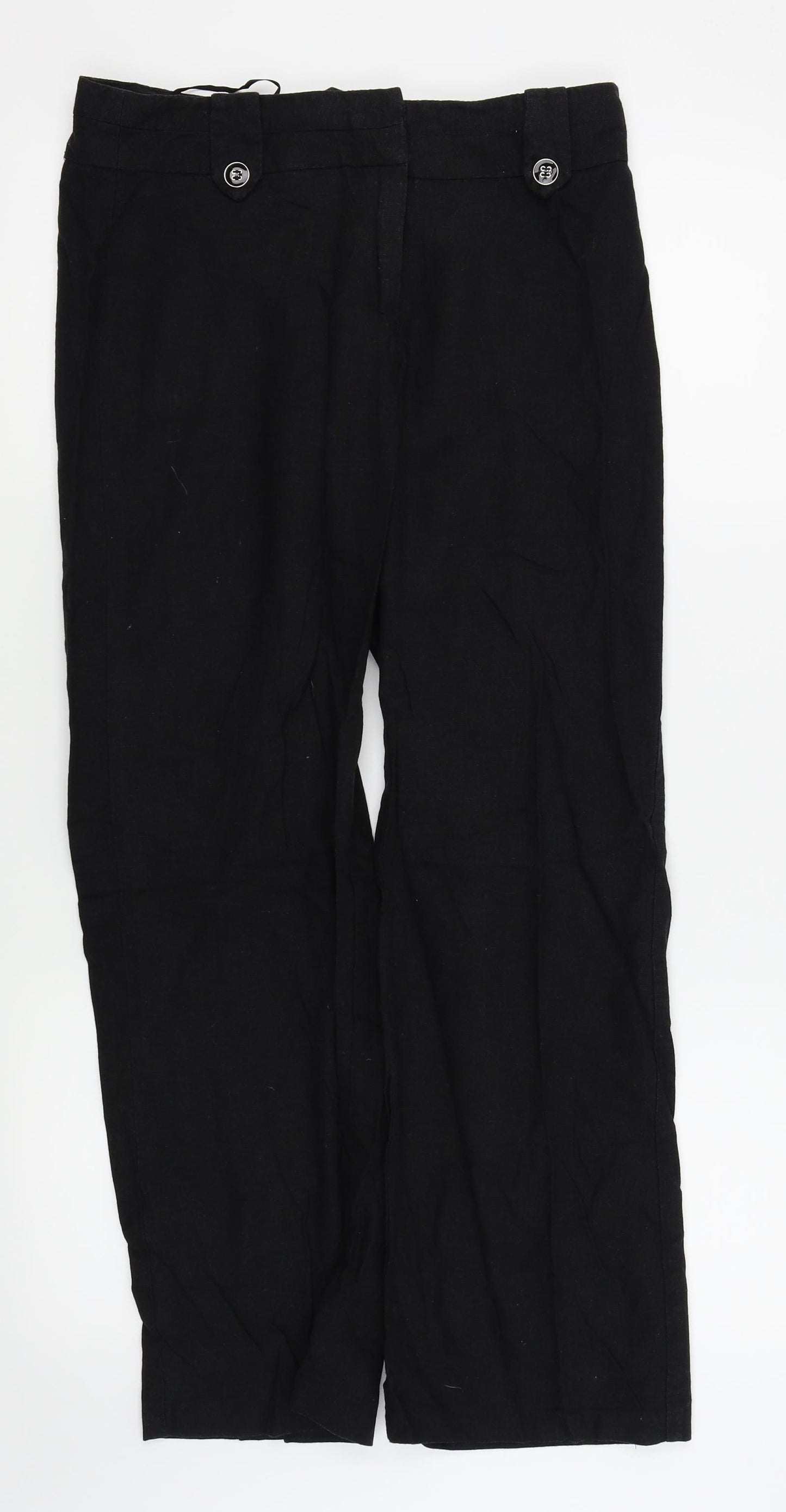 Asda George Womens Black   Trousers  Size 10 L25 in