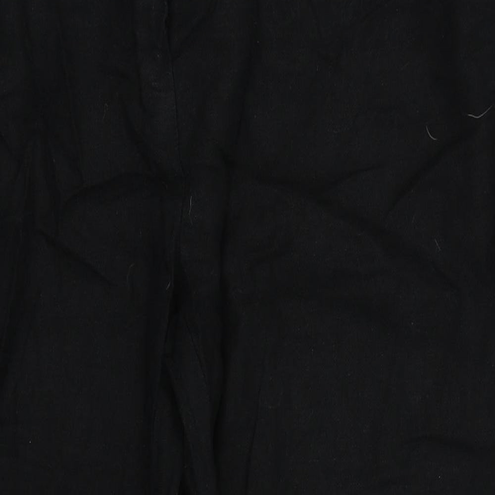 m&s Womens Black   Trousers  Size 18 L25 in