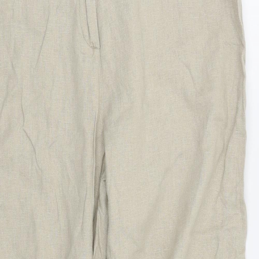 Evie Collection Womens Beige   Trousers  Size 16 L28 in
