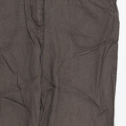 M&s Womens Brown   Trousers  Size 16 L26 in