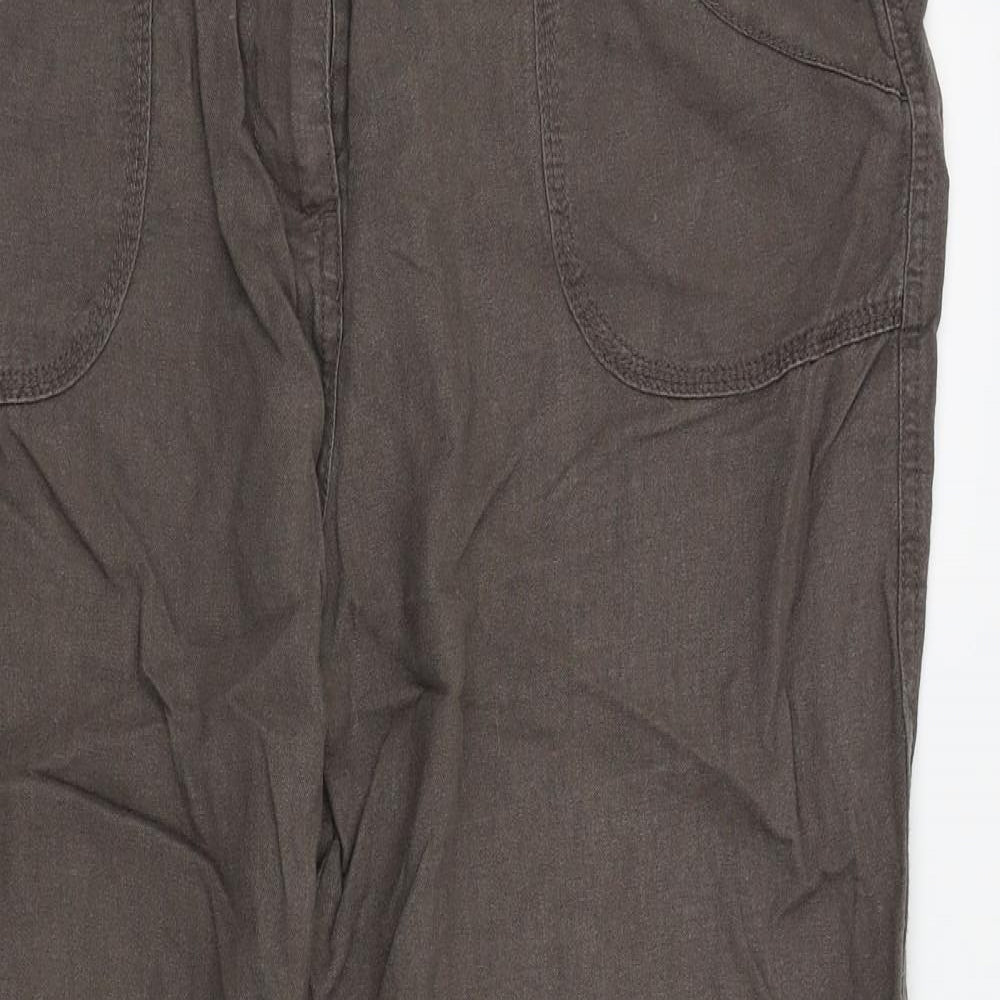 M&s Womens Brown   Trousers  Size 16 L26 in