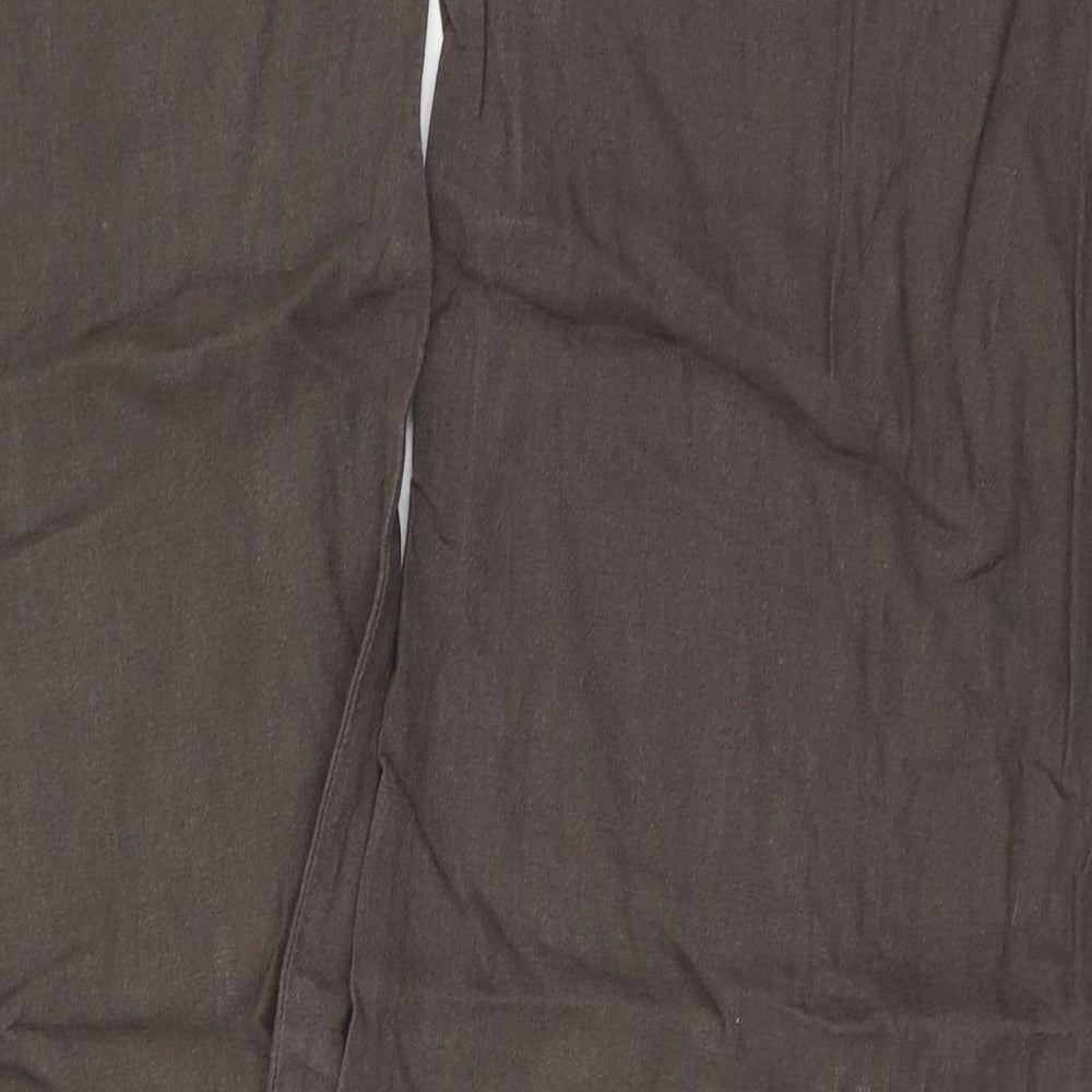 M&s Womens Brown   Trousers  Size 16 L26 in