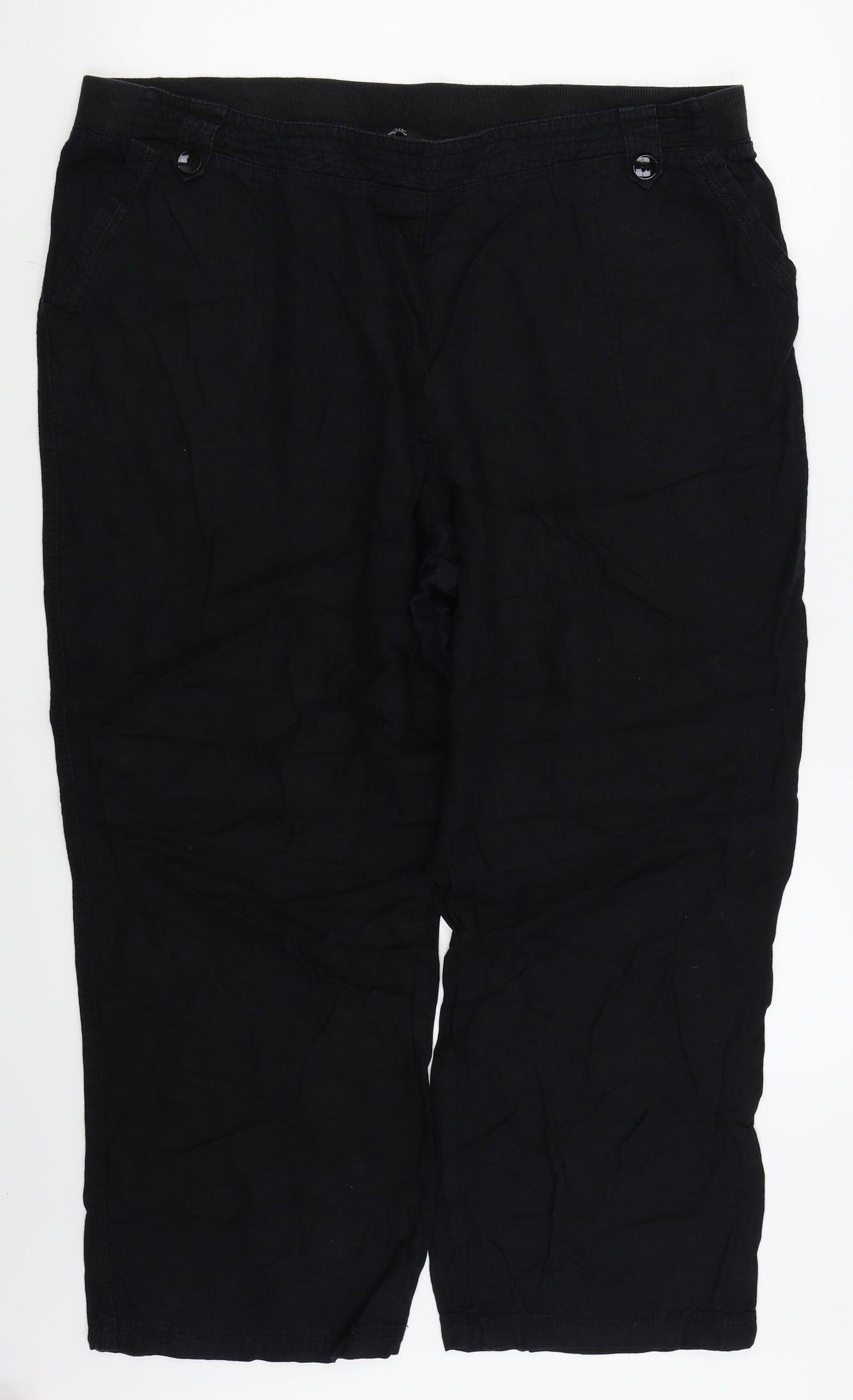 bm casual Womens Black   Trousers  Size 20 L26 in