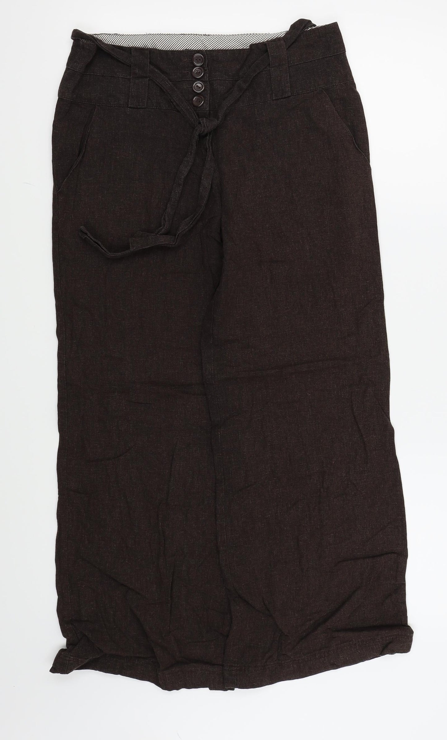 New Look Womens Brown   Trousers  Size 8 L26 in