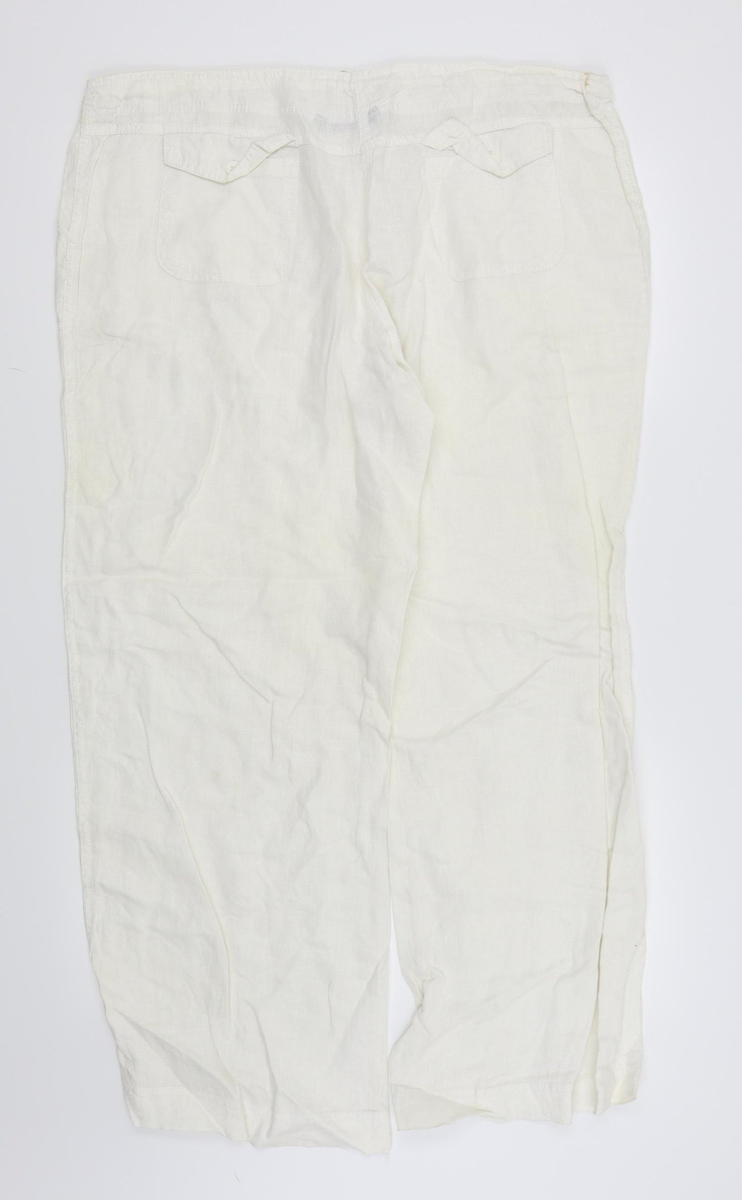 Primark Womens White   Trousers  Size 18 L28 in