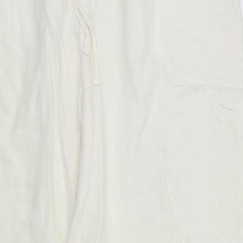 Primark Womens White   Trousers  Size 18 L28 in