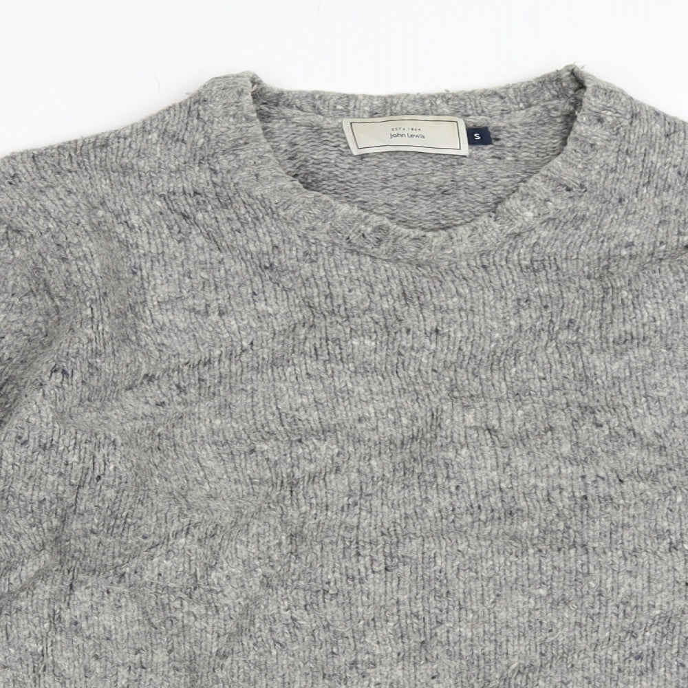 John Lewis Mens Grey   Pullover Jumper Size S