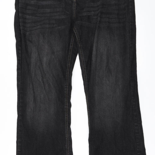 Joe Browns Womens Black  Denim Straight Jeans Size 18 L30 in