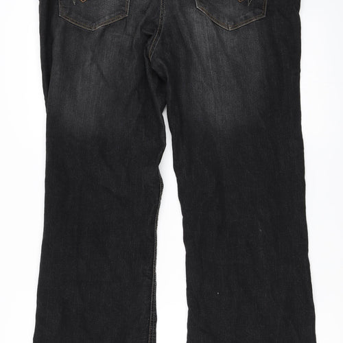 Joe Browns Womens Black  Denim Straight Jeans Size 18 L30 in