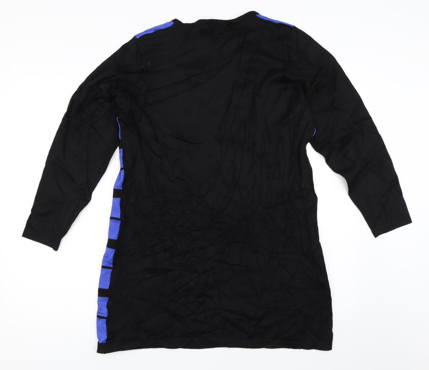 Mitzy Womens Blue Striped  Tunic Jumper Size L