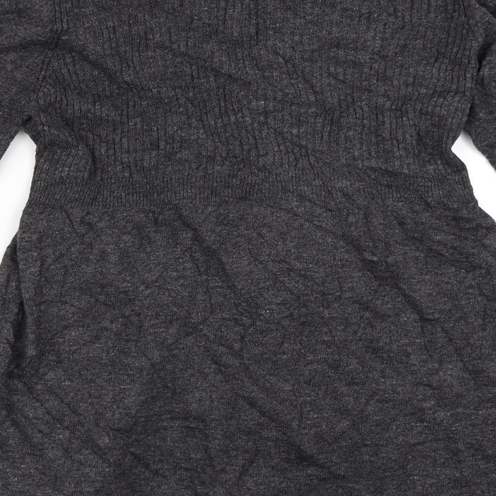 Zara Womens Grey   Cardigan Jumper Size M