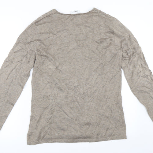 Canda Womens Beige   Pullover Jumper Size M