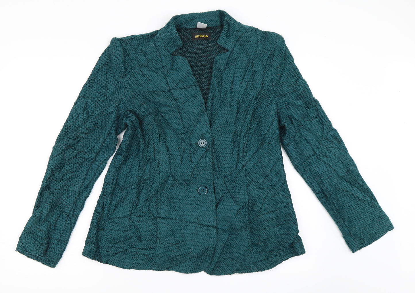 Ambria Womens Green   Jacket Blazer Size 14