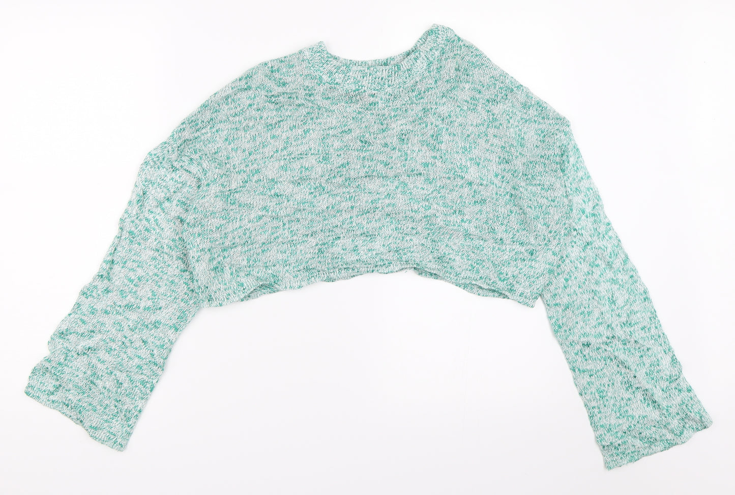 H&M Womens Green   Pullover Jumper Size S  - Cropped Jumper