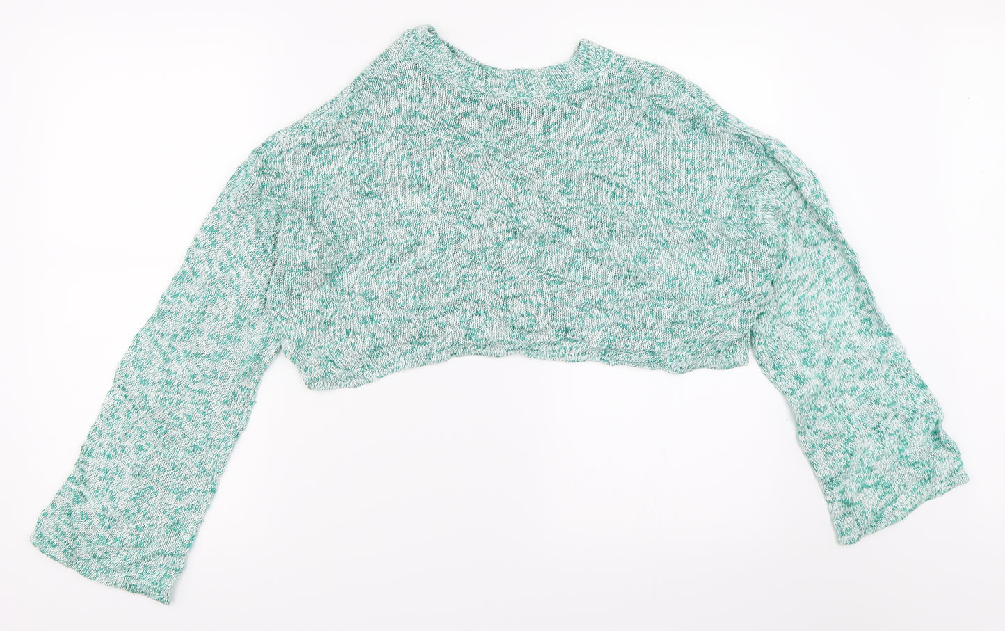 H&M Womens Green   Pullover Jumper Size S  - Cropped Jumper