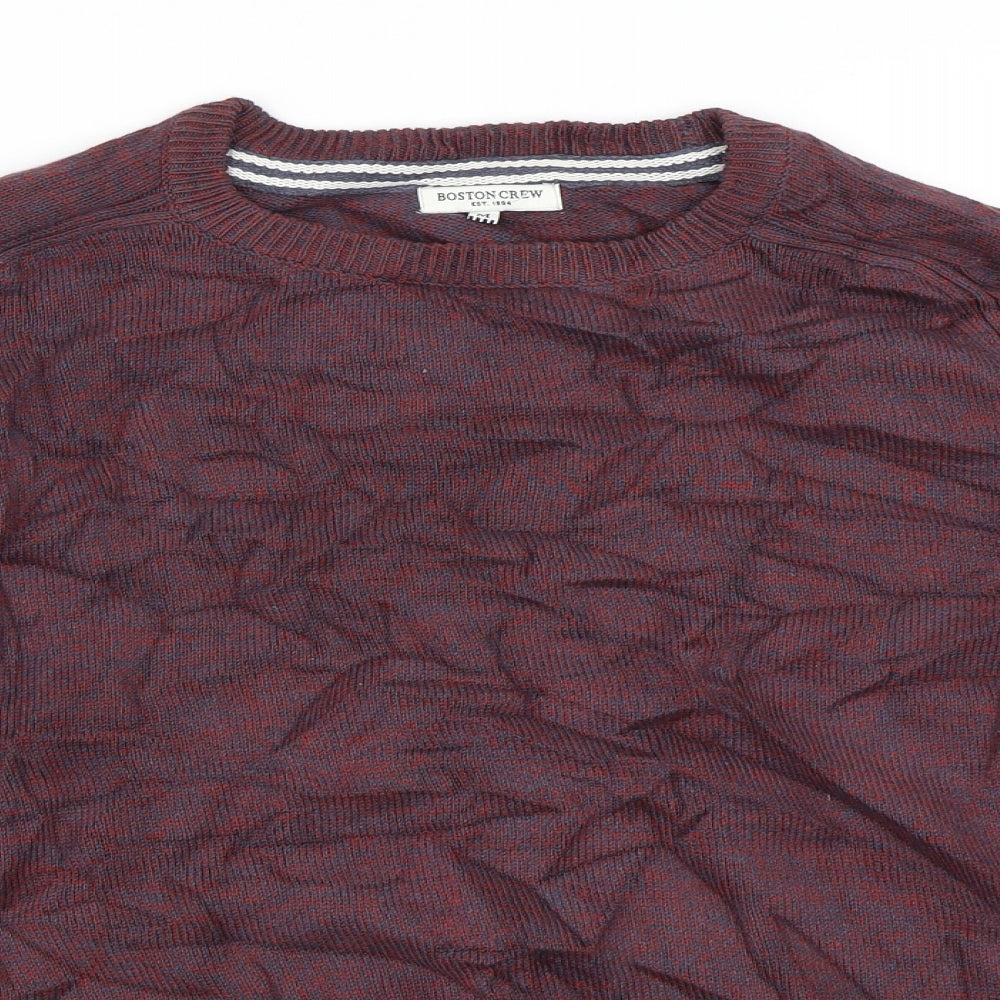 Boston Crew Mens Red   Pullover Jumper Size M