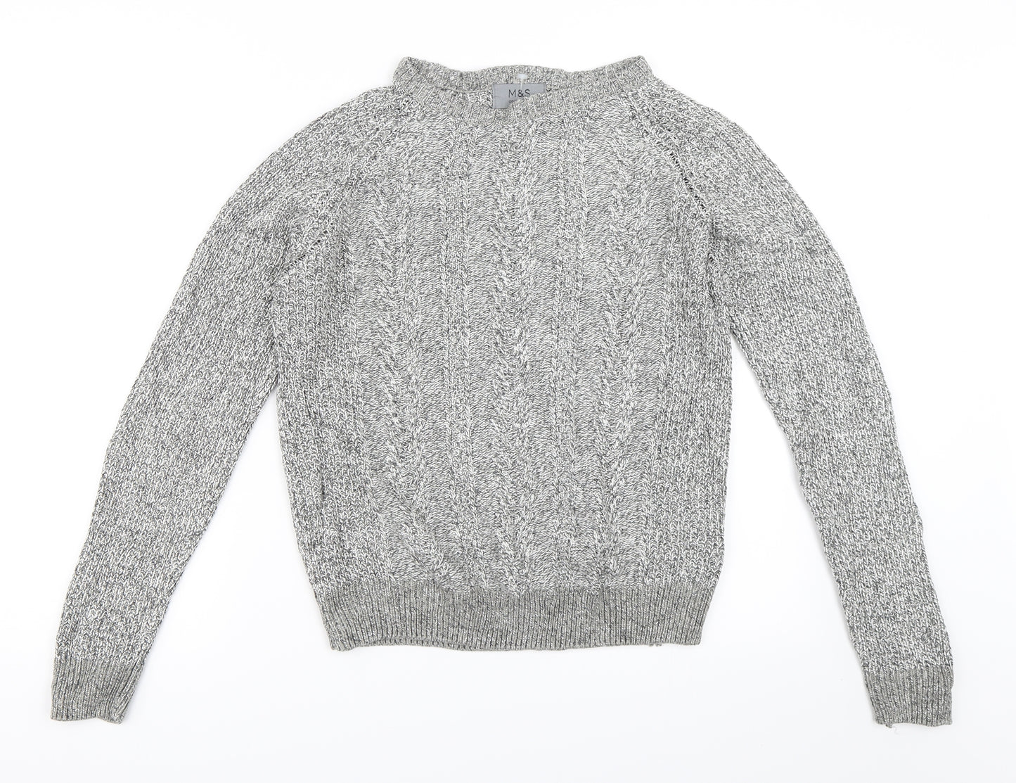 Marks and Spencer Womens Grey   Pullover Jumper Size M